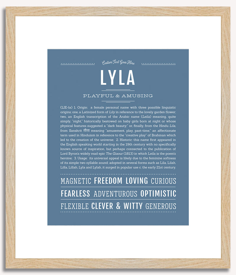 Lyla | Name Art Print