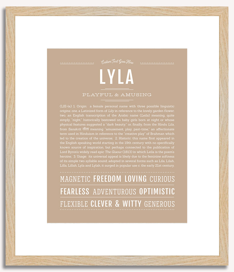 Lyla | Name Art Print