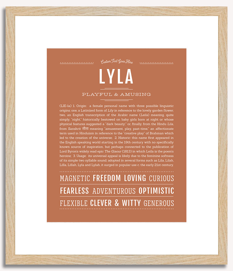 Lyla | Name Art Print