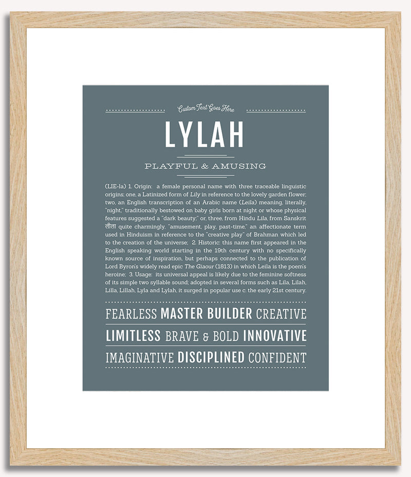 Lylah | Name Art Print