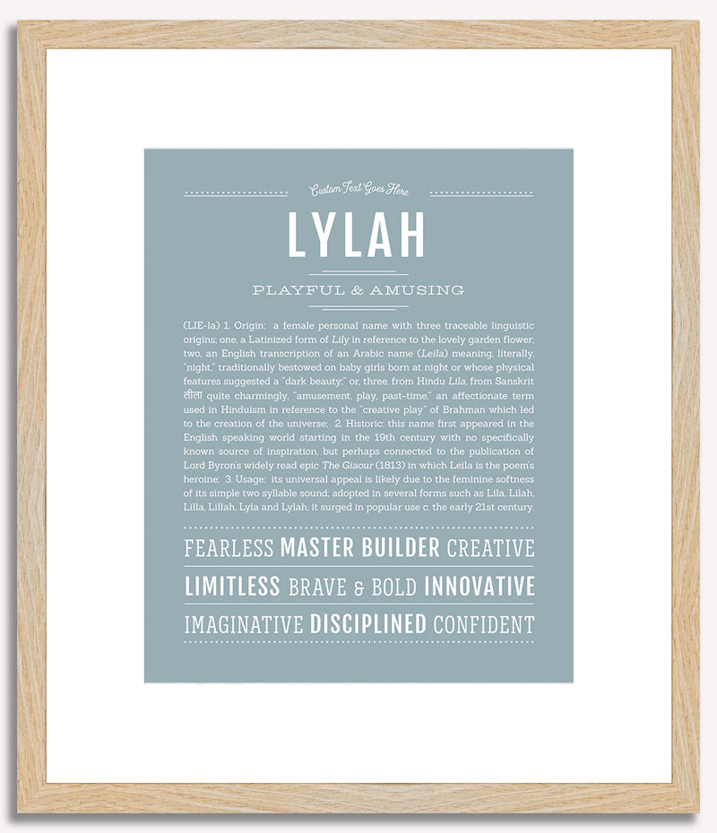 Lylah | Name Art Print