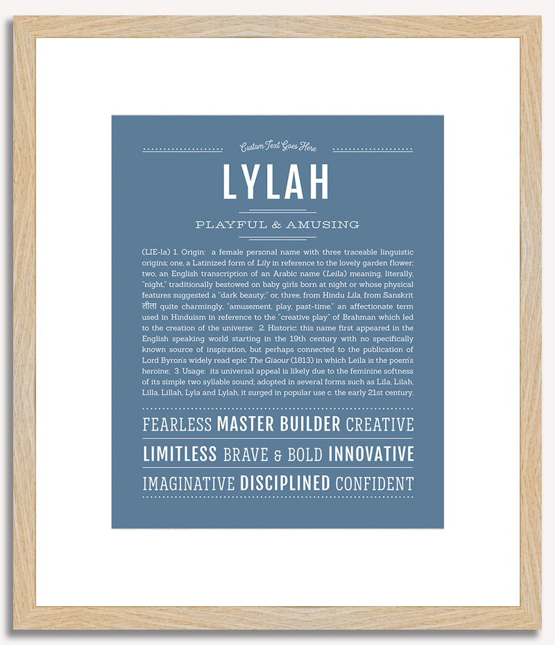 Lylah | Name Art Print