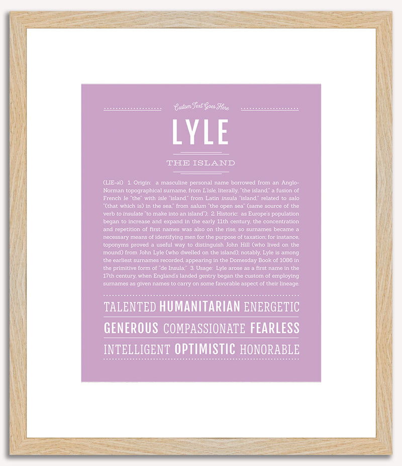 Lyle | Name Art Print