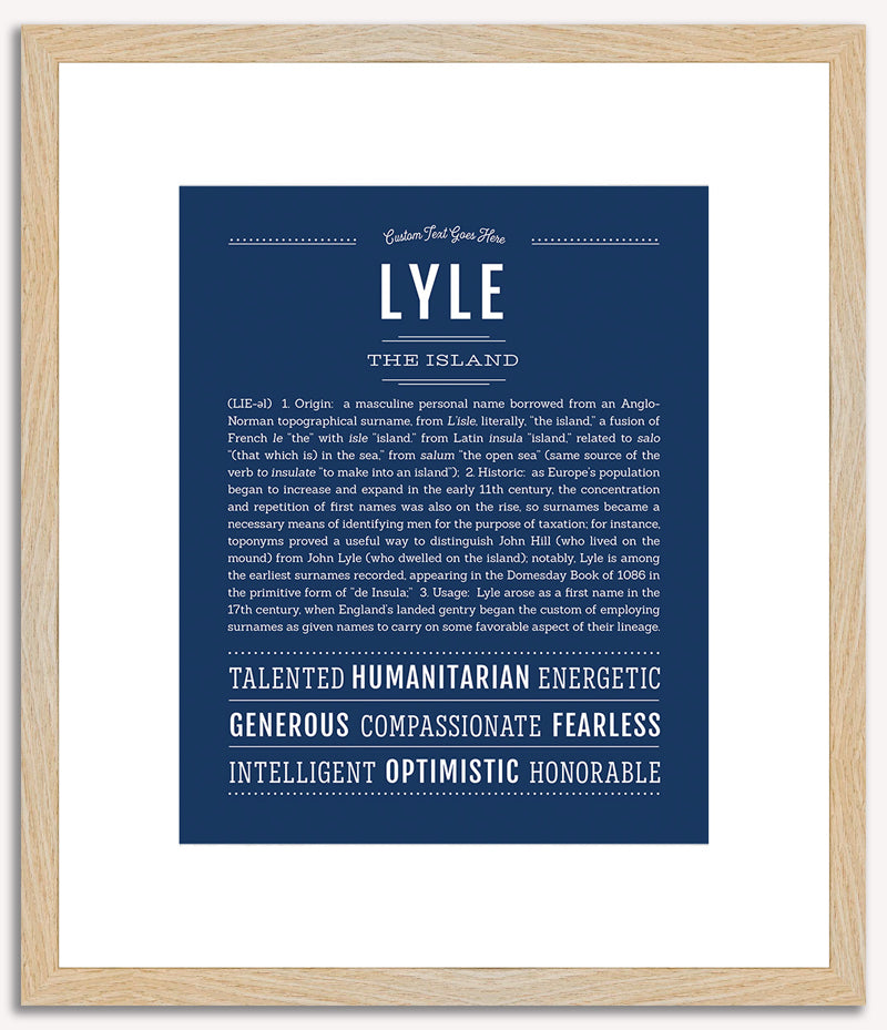 Lyle | Name Art Print