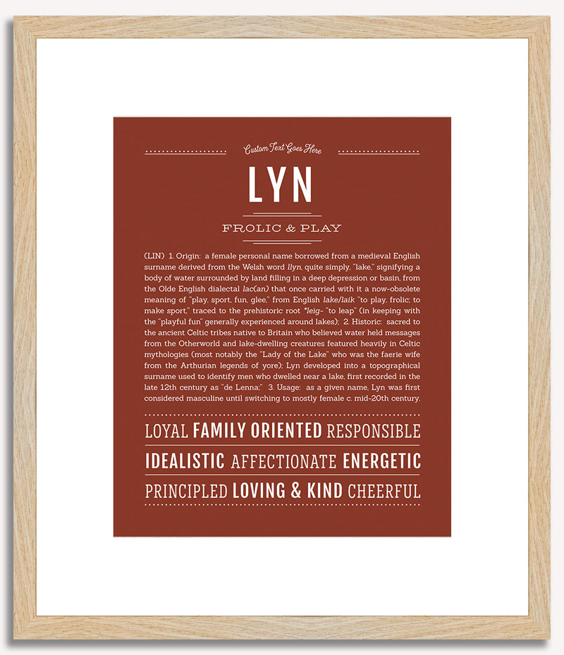 Lyn | Name Art Print