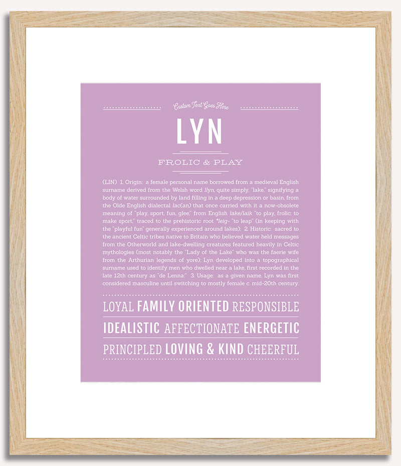 Lyn | Name Art Print