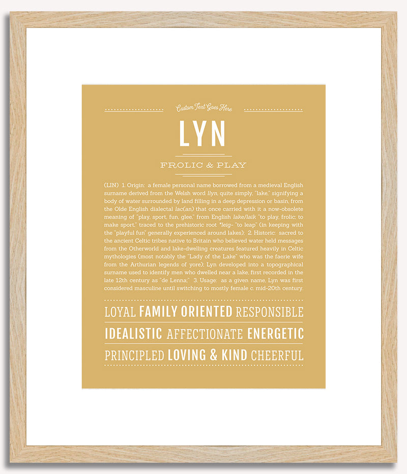 Lyn | Name Art Print