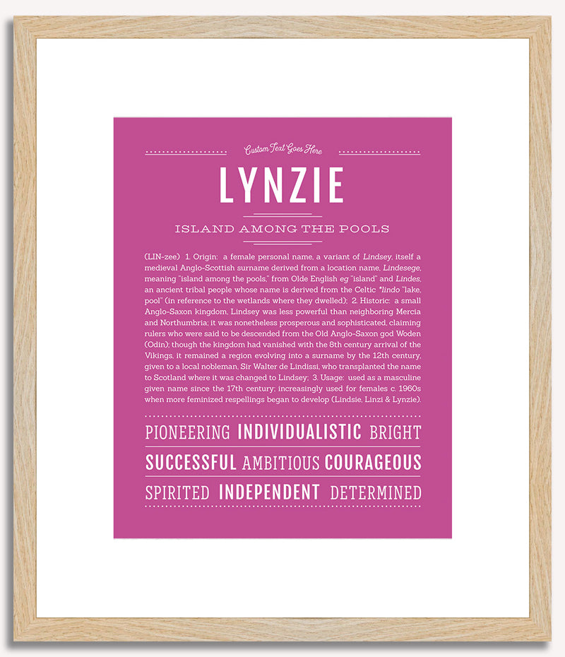 Lynzie | Name Art Print