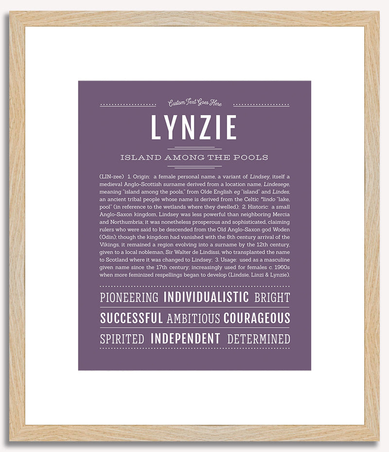 Lynzie | Name Art Print