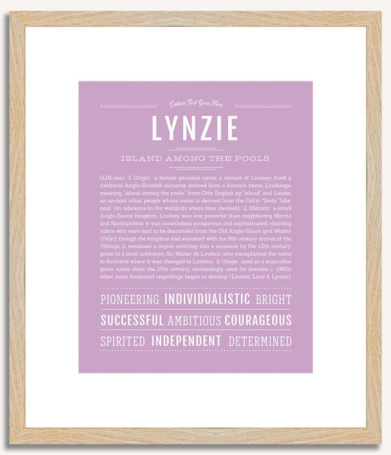 Lynzie | Name Art Print