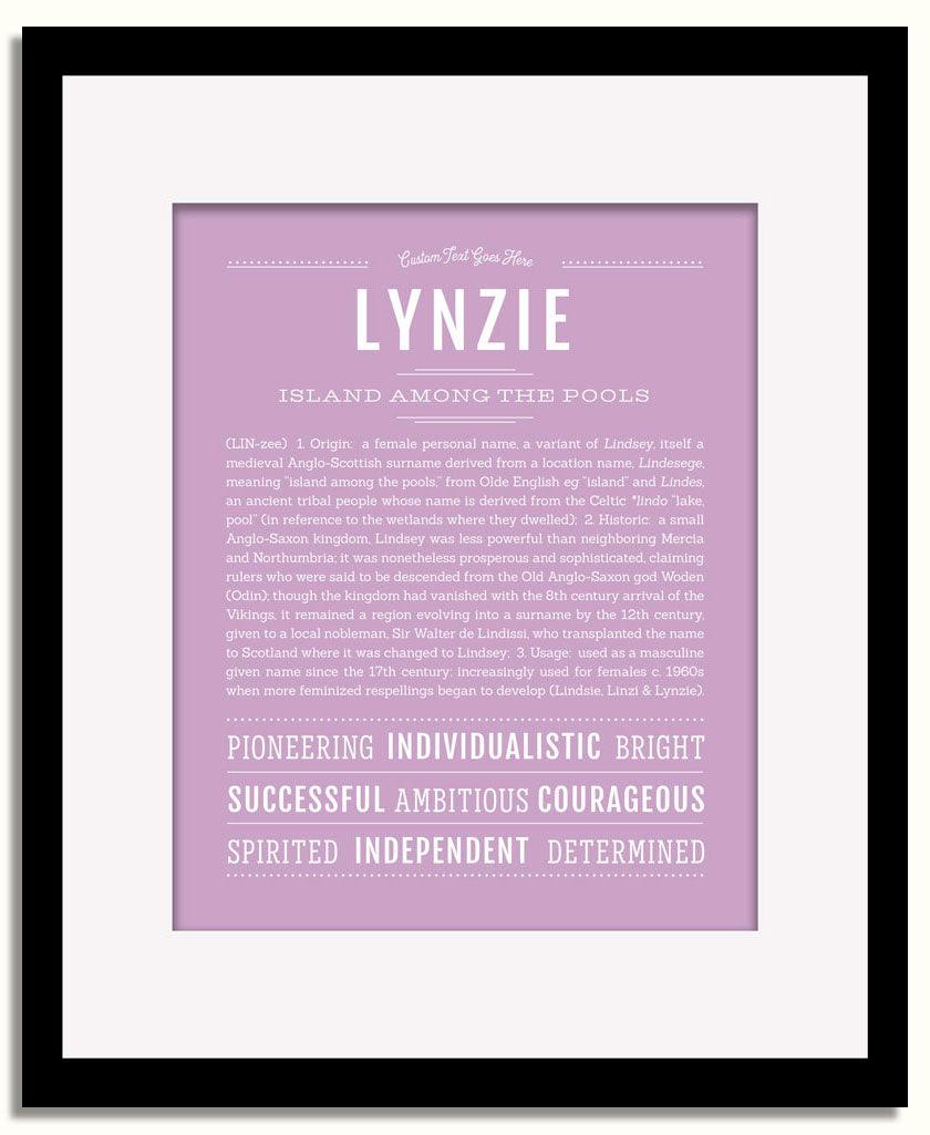 Frame Options | Lilac | Black Frame, Matted