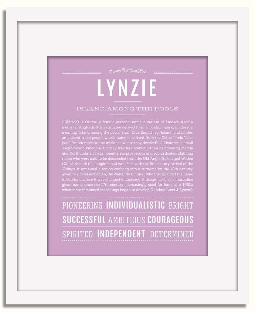 Frame Options | Lilac | White Frame, Matted