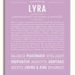 Lyra | Name Art Print – Name Stories