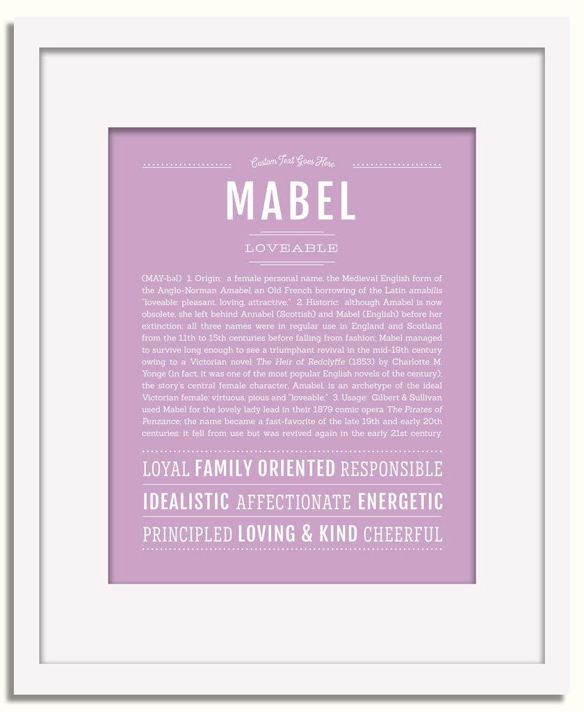 Frame Options | Lilac | White Frame, Matted