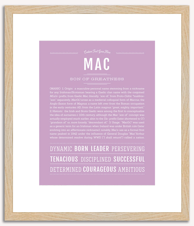 Mac | Name Art Print