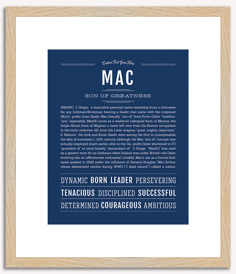 Mac | Name Art Print