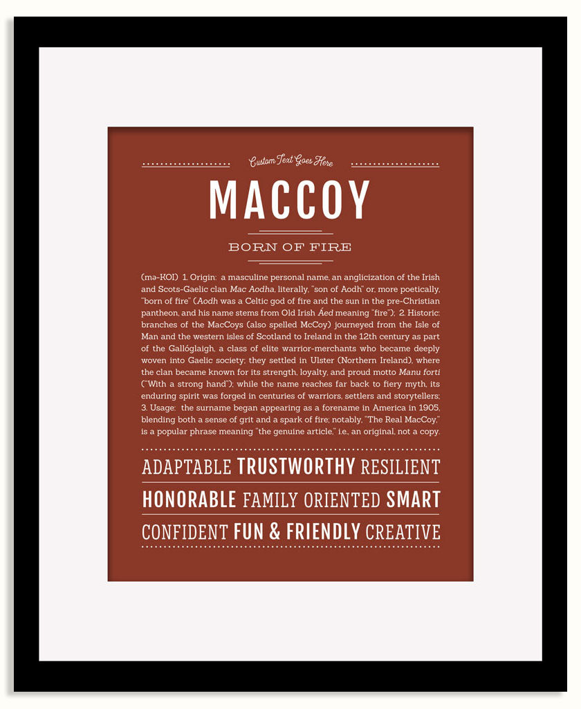 Frame Options | Bordeaux | Black Frame, Matted