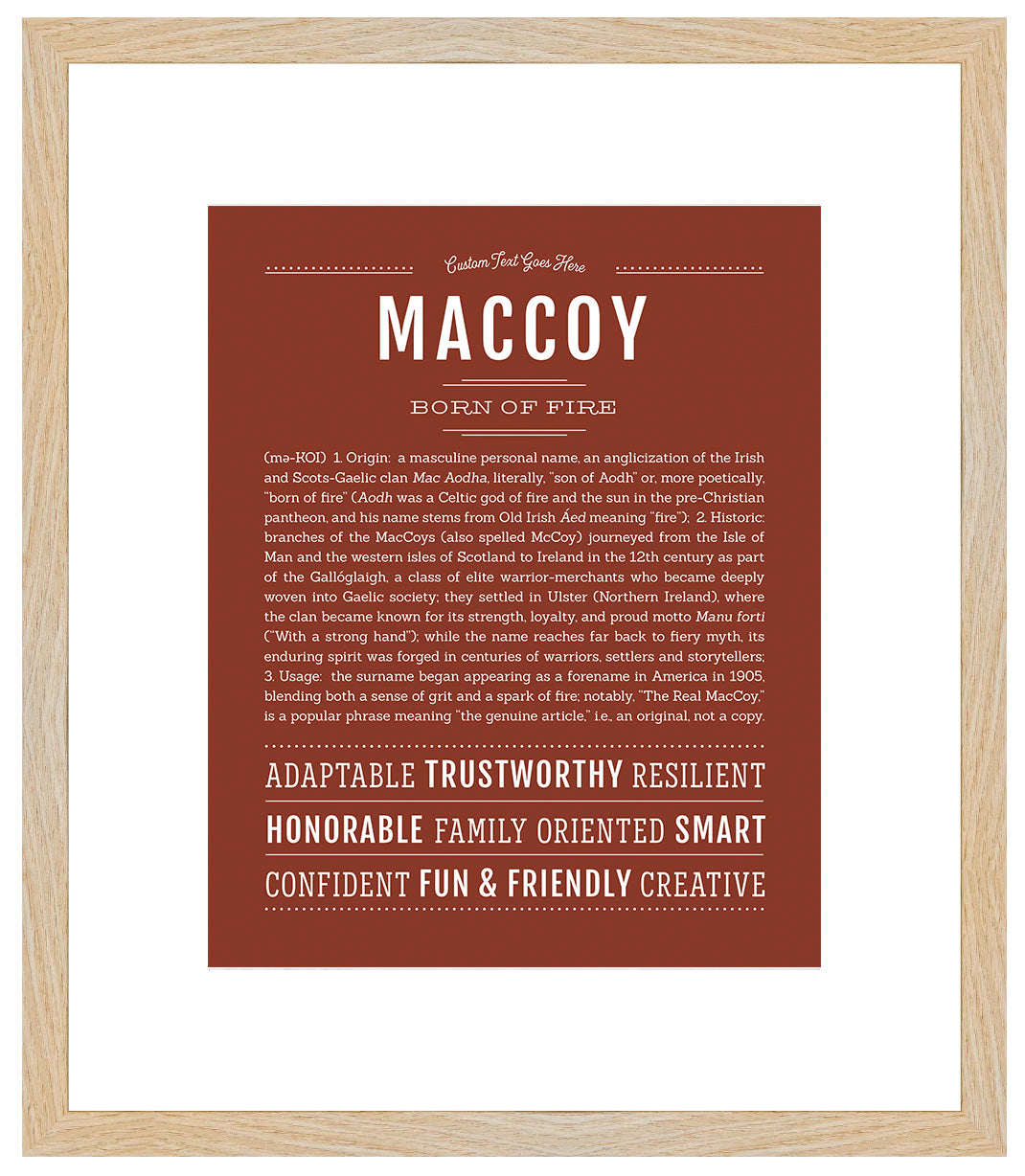 Frame Options | Bordeaux | Maple Frame, Matted
