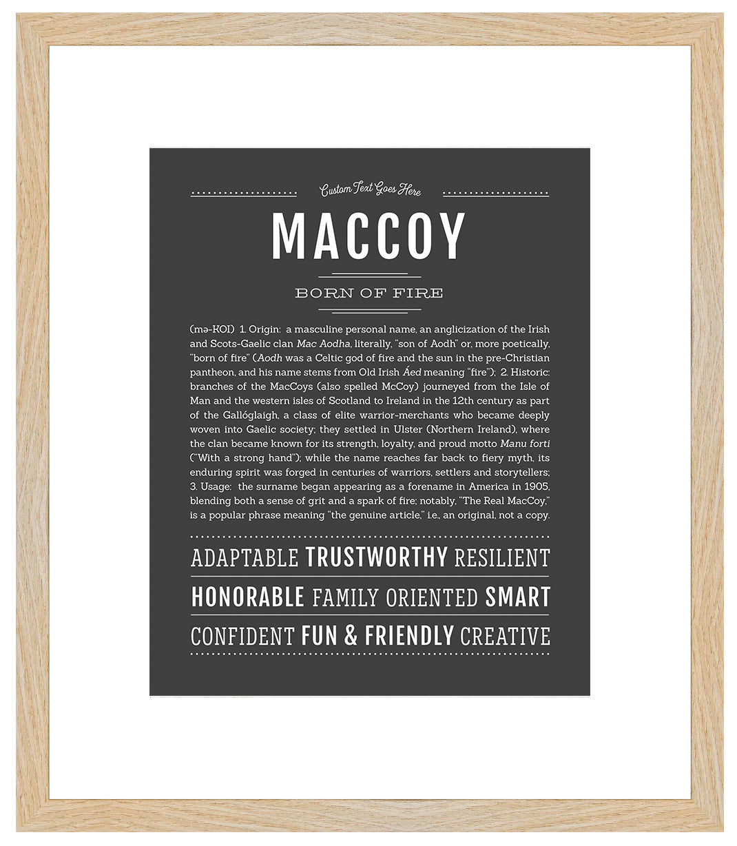 Frame Options | Charcoal Gray | Maple Frame, Matted