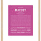 Frame Options | Dark Pink | Maple Frame, Matted