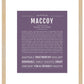 Frame Options | Deep Purple | Maple Frame, Matted