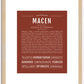 Macen | Name Art Print