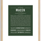 Macen | Name Art Print