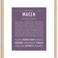 Macen | Name Art Print