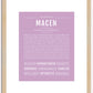 Macen | Name Art Print