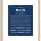 Macen | Name Art Print