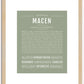 Macen | Name Art Print