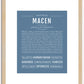 Macen | Name Art Print