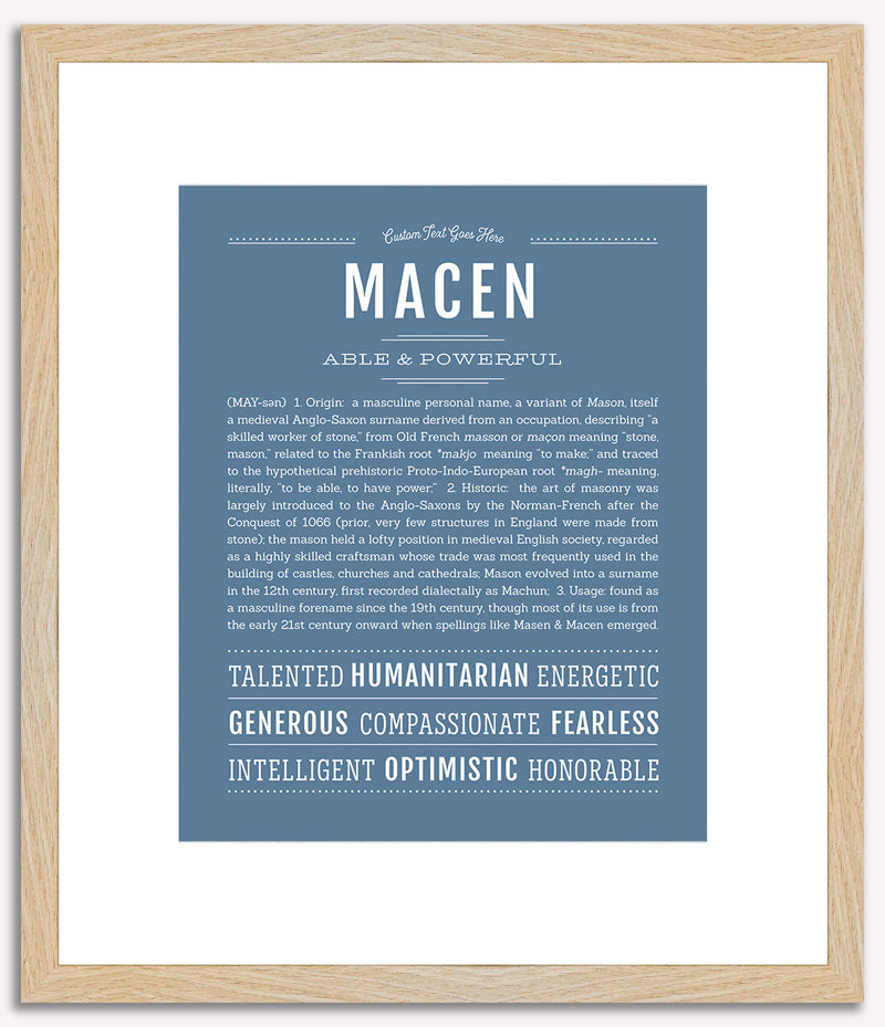 Macen | Name Art Print