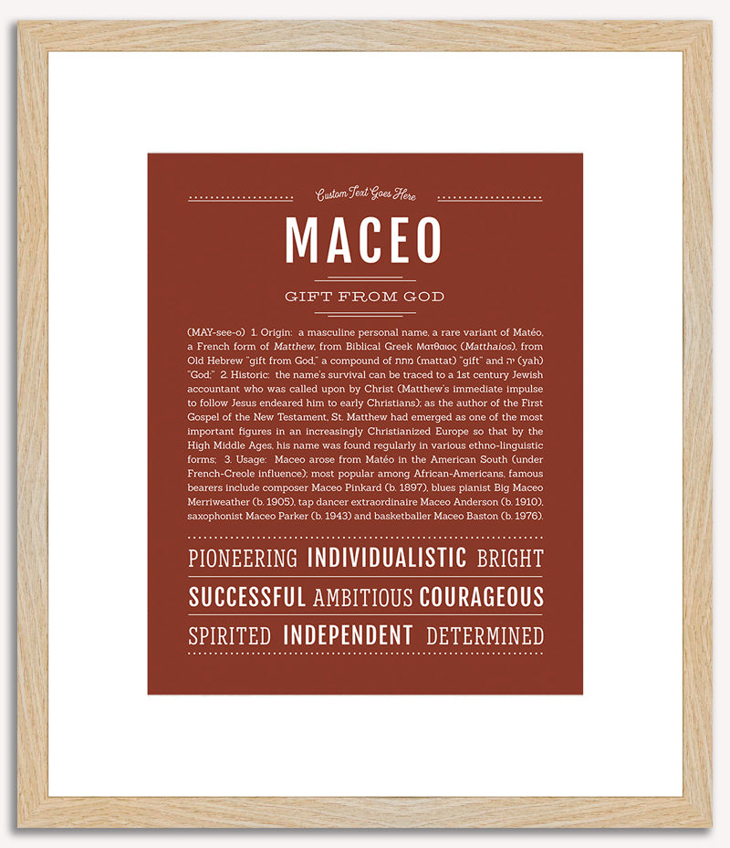 Maceo | Name Art Print