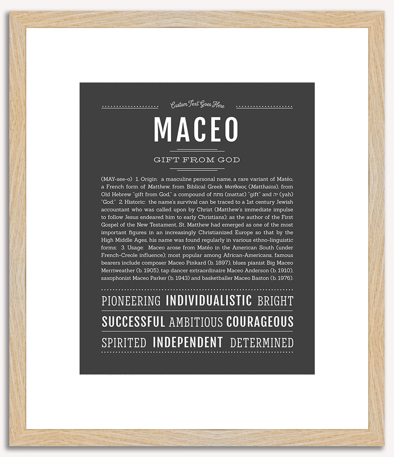 Maceo | Name Art Print