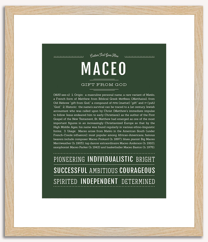 Maceo | Name Art Print