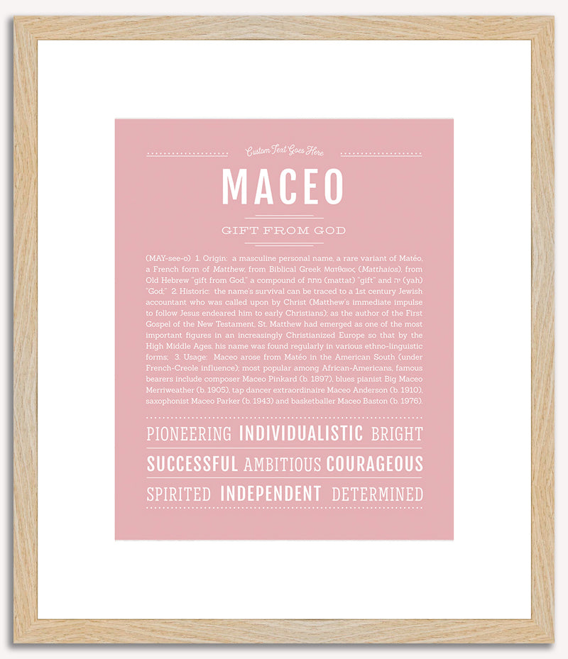 Maceo | Name Art Print