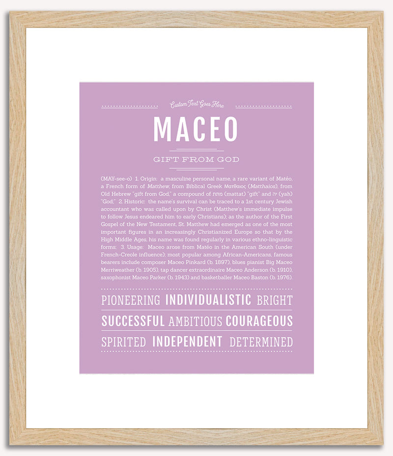 Maceo | Name Art Print