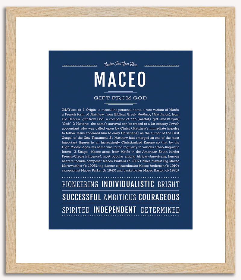 Maceo | Name Art Print