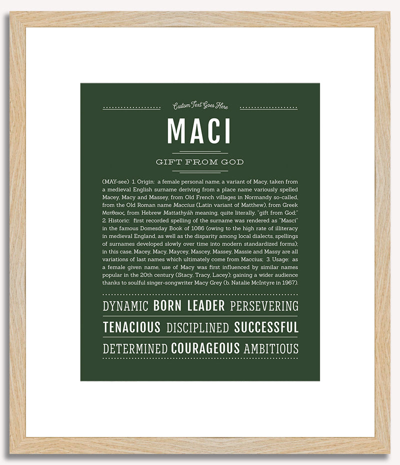 Maci | Name Art Print