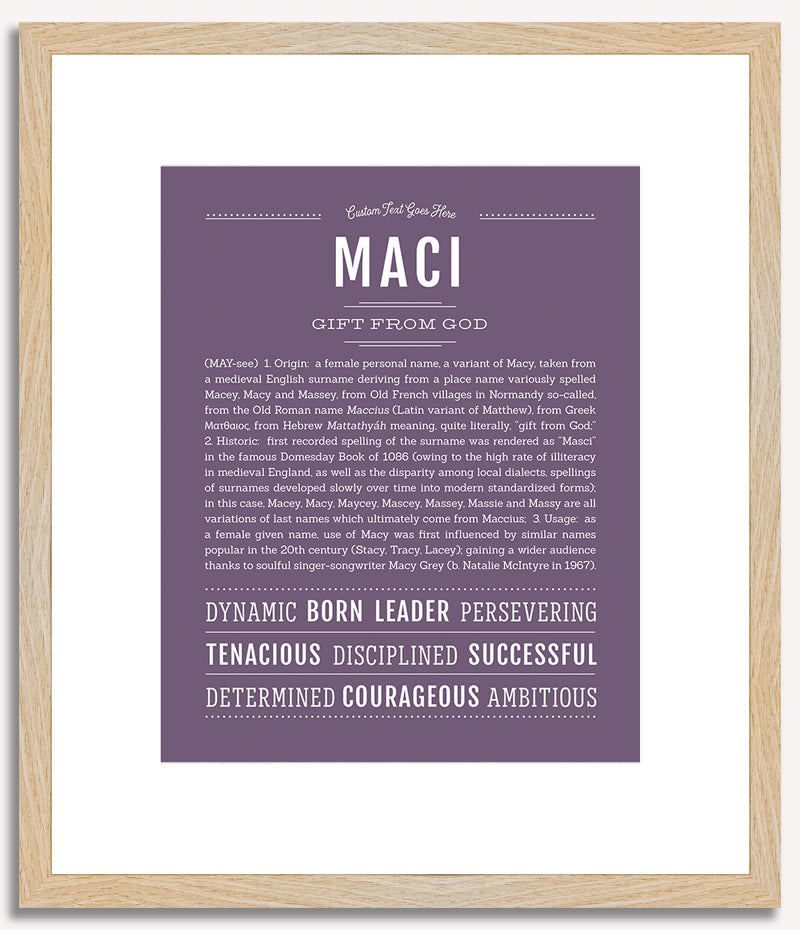 Maci | Name Art Print