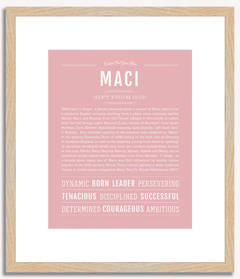 Maci | Name Art Print