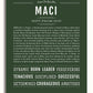 Maci | Name Art Print – Name Stories