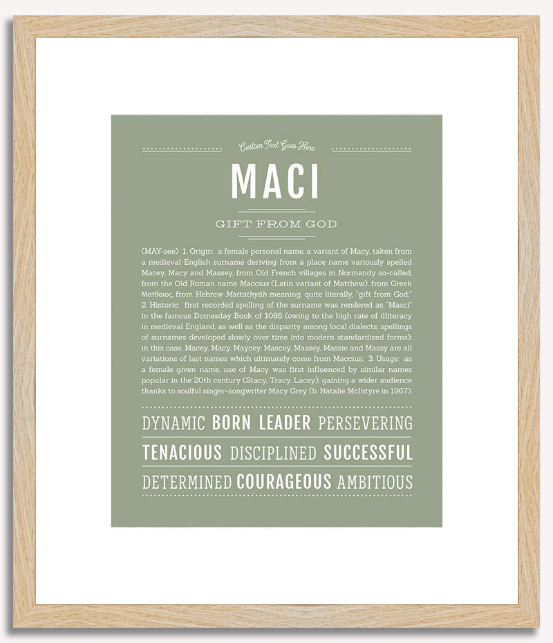 Maci | Name Art Print