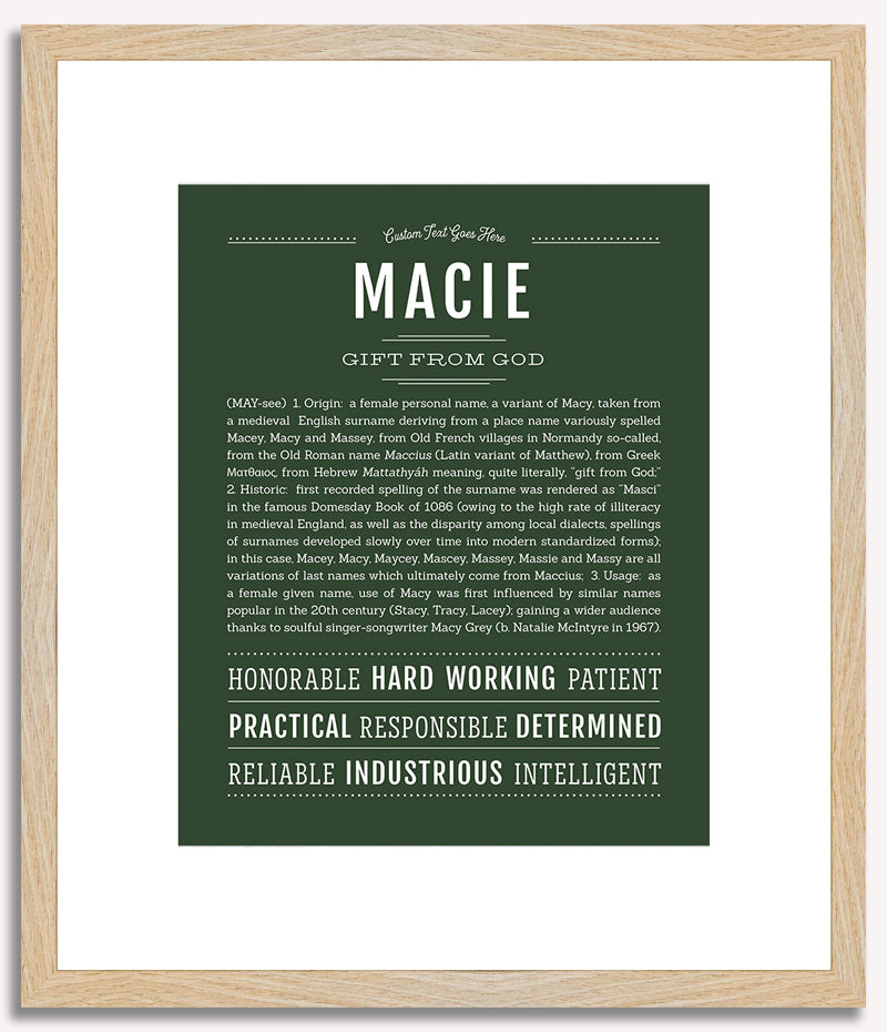 Macie | Name Art Print