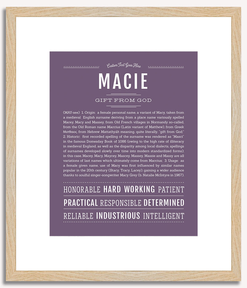 Macie | Name Art Print