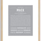 Mack | Name Art Print