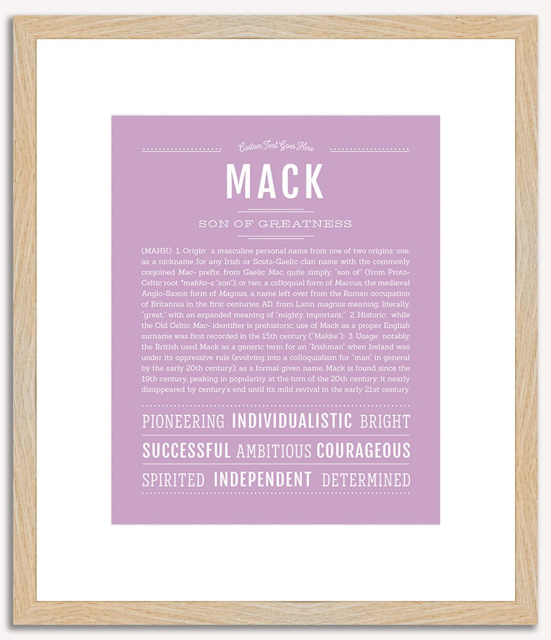 Mack | Name Art Print