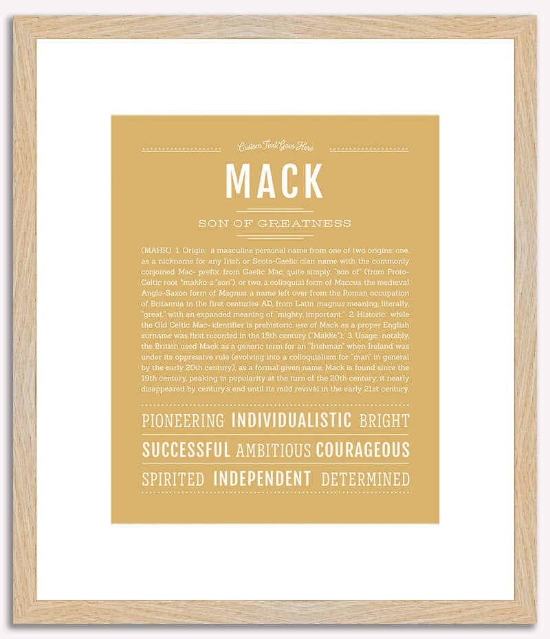 Mack | Name Art Print