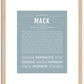 Mack | Name Art Print